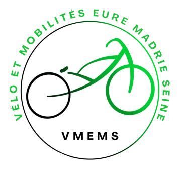 Logo VMEMS représentant un vélo en transition